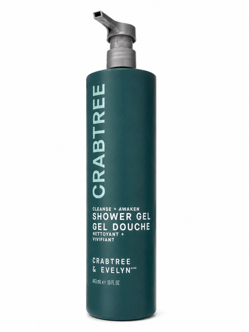 Crabtree & Evelyn Crabtree Cleanse + Awaken Shower Gel 15 oz 443ml New Pump